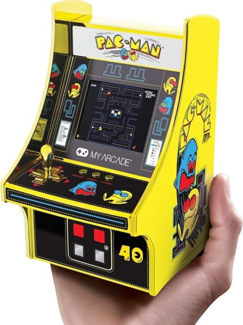PAC-MAN™ Mini Gaming Console- 40th Anniversary Micro Player GOLD Edition